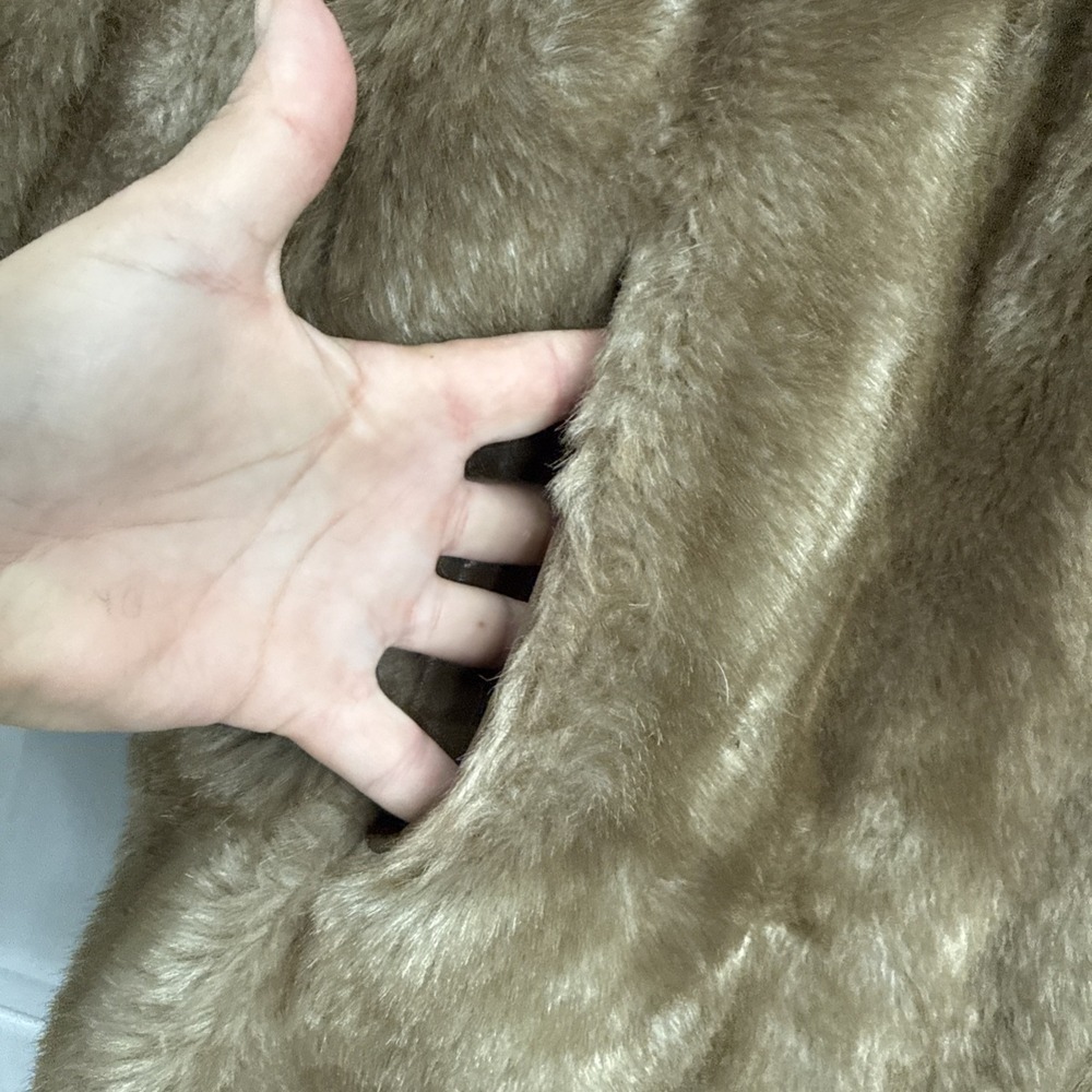 Style VI LTD. Faux Fur Coat Vintage 1980s USA Made Brown - Picture 7 of 11